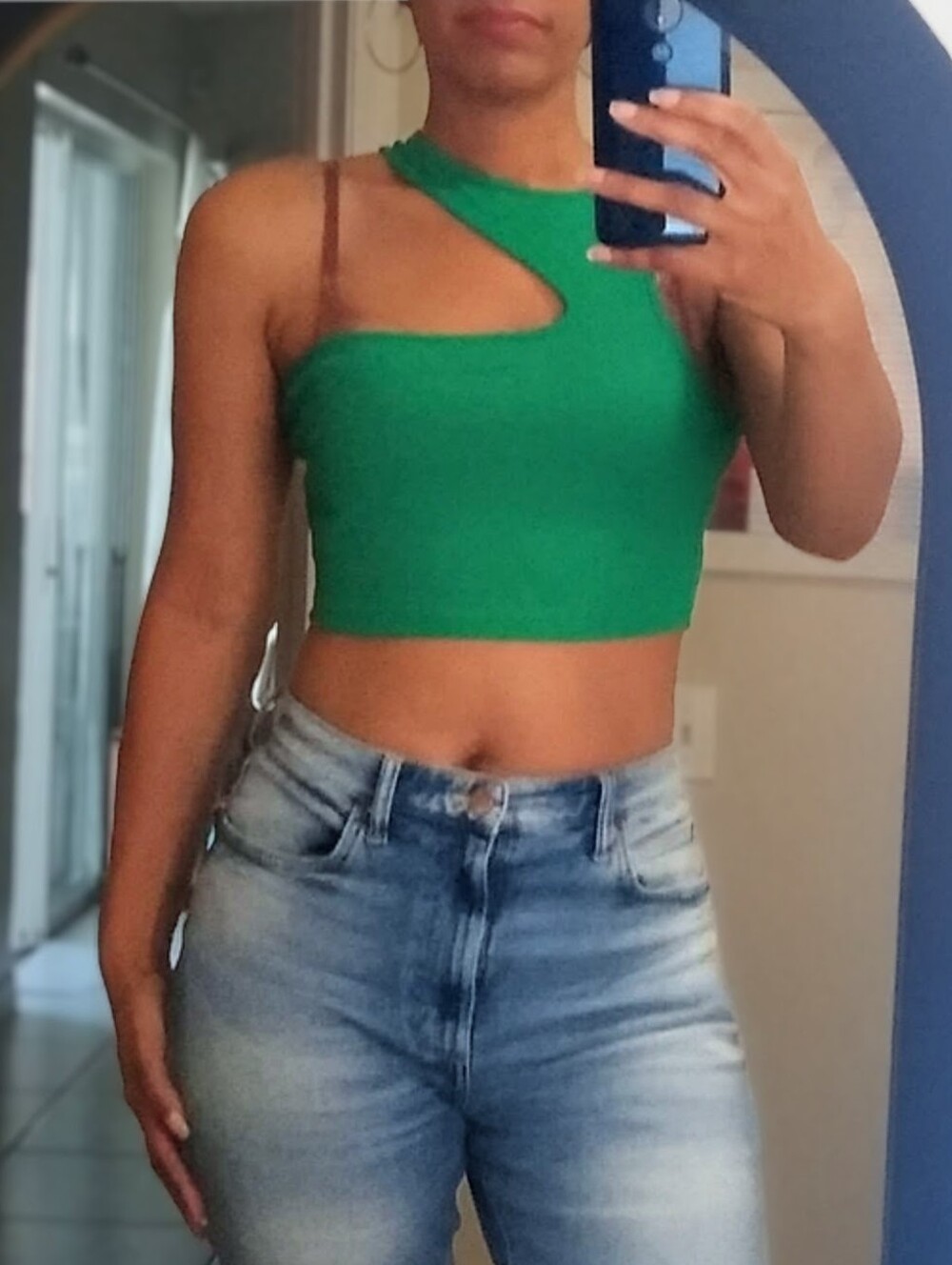 Asymmetrical Cutout Crop
